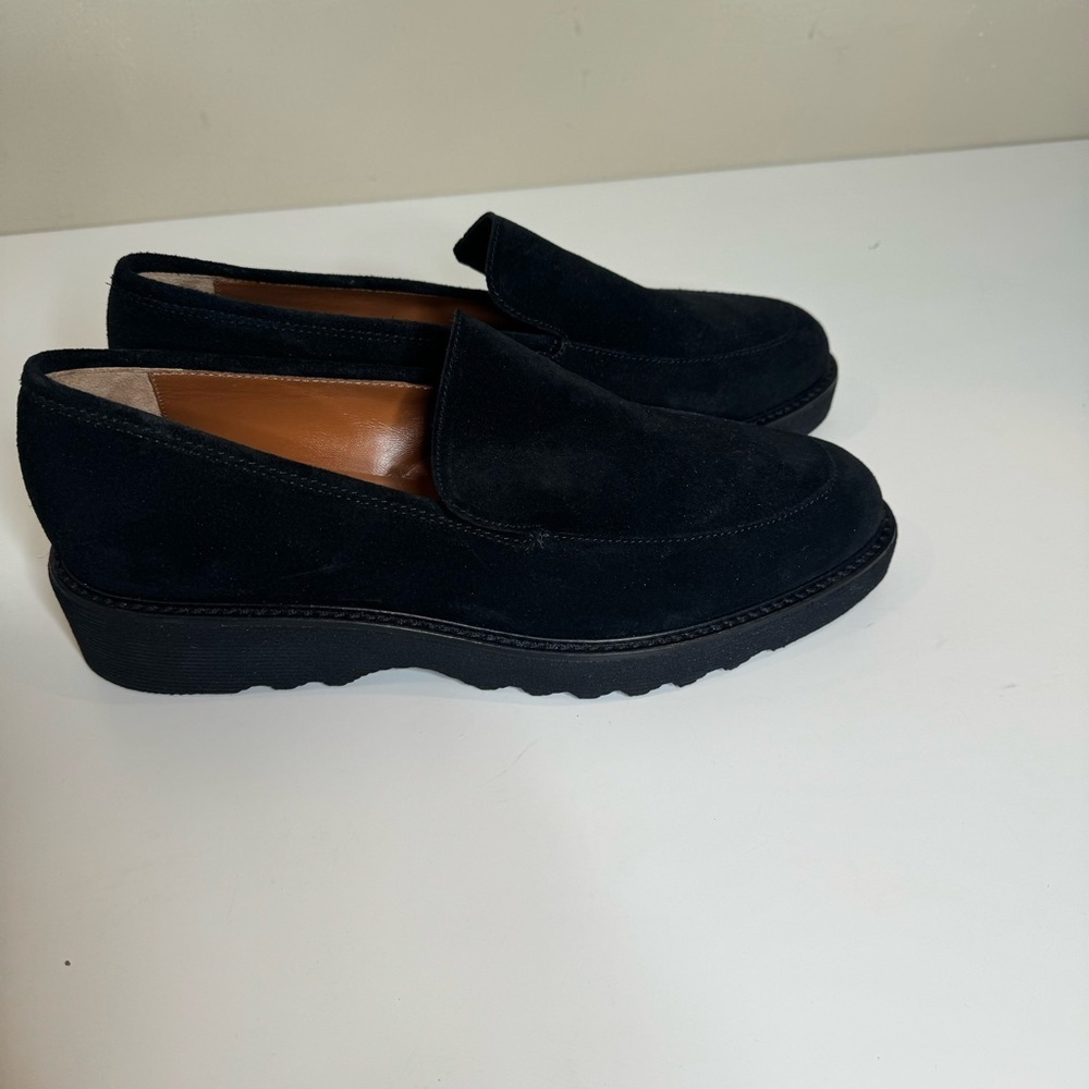 Aquatalia Loafers black Suede Kelsey Weatherproof Shoes